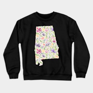 Alabama Silhouette Florals Crewneck Sweatshirt